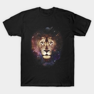 Galaxy Lion Head T-Shirt